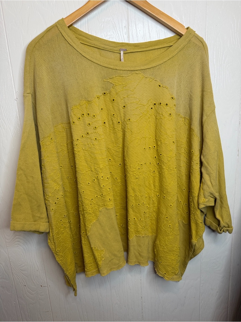 Free People Palm Tree Dreams Oversized Top M